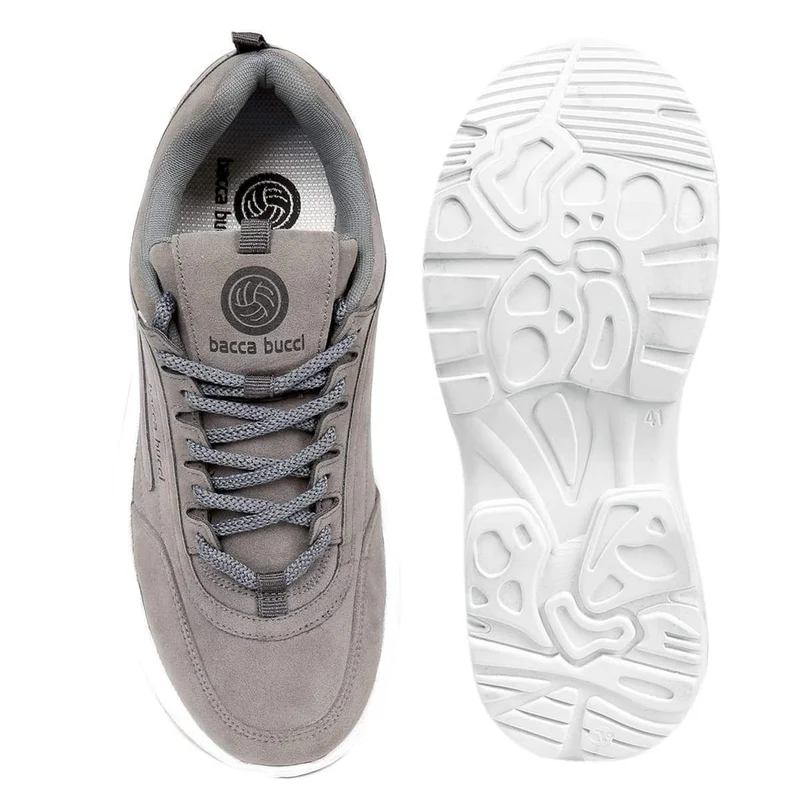 Bacca Bucci Grey Afterburn Urban Fashion Sneakers and Sports Shoes for Men | Best Price UAE